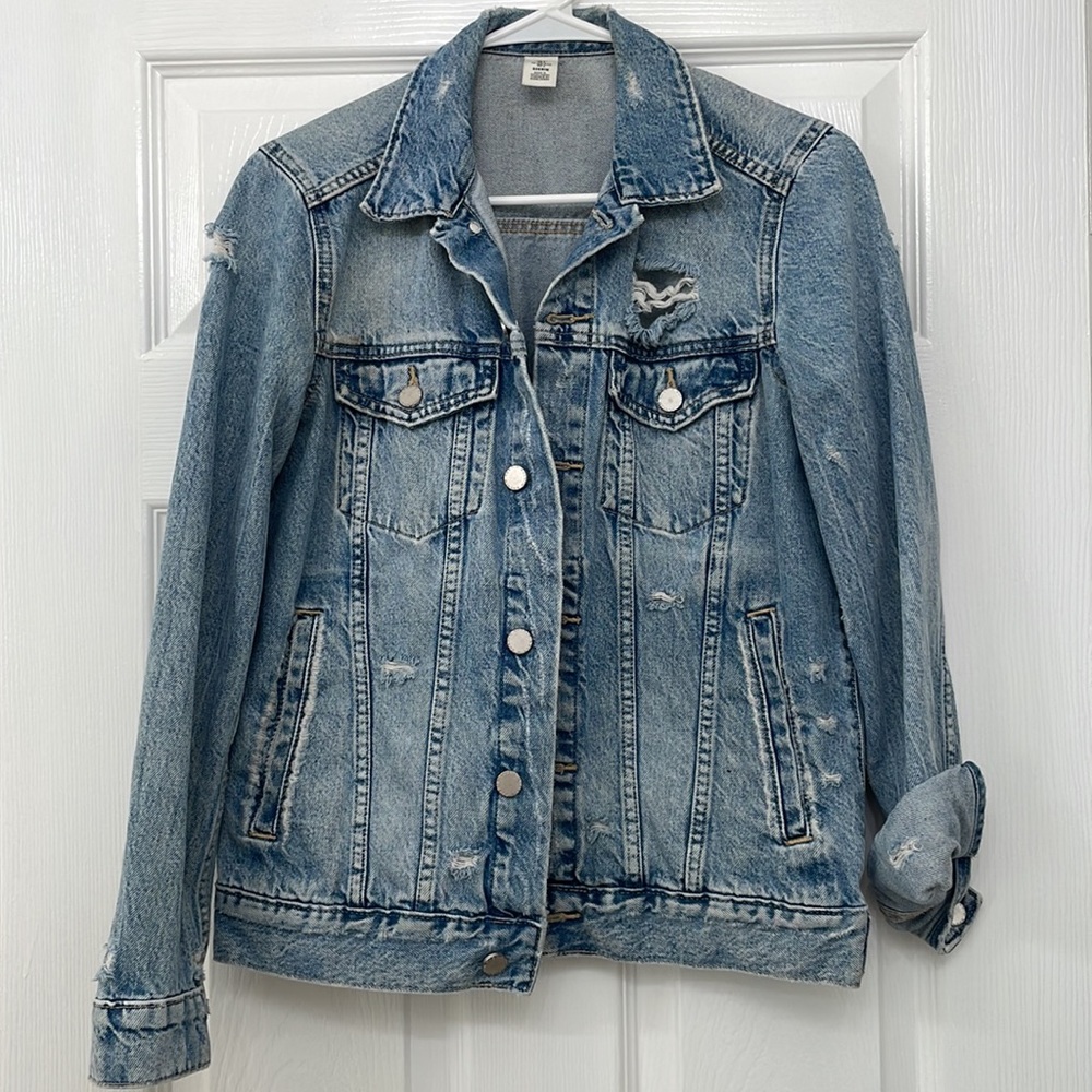 H&M Destroyed Jean/Denim Jacket